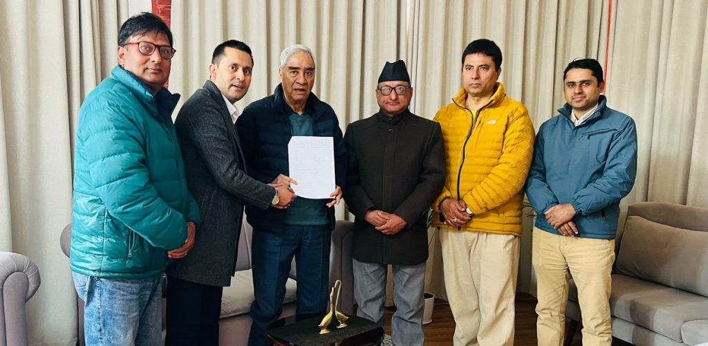 प्रतिनिधिसभा निर्वाचनमा पेशागत पृष्ठभूमिका उम्मेदवारहरूलाई प्राथमिकता दिन माग गर्दै देउवालाई ध्यानाकर्षणपत्र